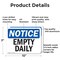 Signmission Empty Daily, 10 in W x Rectangle, Aluminum OS-2PACK-NS-A-710-L-12025 - alternate 5
